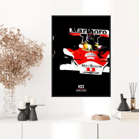 Affiche ou Tableau McLaren M23 James Hunt Formule 1