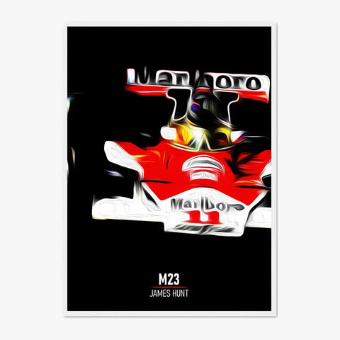 Affiche ou Tableau McLaren M23 James Hunt Formule 1