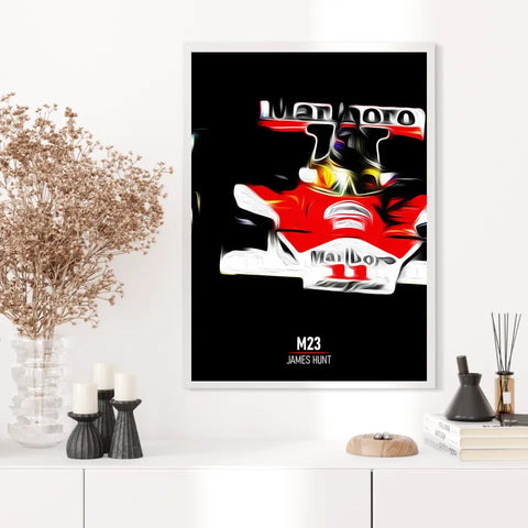 Affiche ou Tableau McLaren M23 James Hunt Formule 1