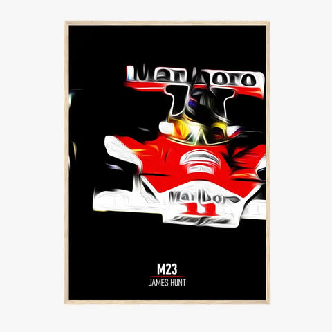 Affiche ou Tableau McLaren M23 James Hunt Formule 1