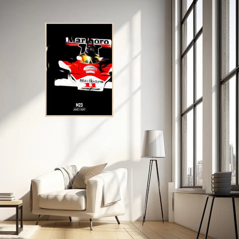 Affiche ou Tableau McLaren M23 James Hunt Formule 1