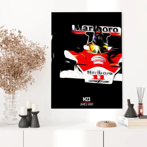 Affiche ou Tableau McLaren M23 James Hunt Formule 1