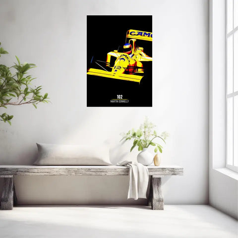 Affiche ou Tableau Lotus 102 Martin Donnelly Formule 1