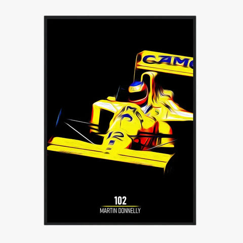 Affiche ou Tableau Lotus 102 Martin Donnelly Formule 1