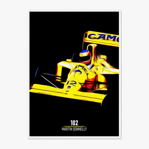 Affiche ou Tableau Lotus 102 Martin Donnelly Formule 1