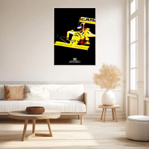 Affiche ou Tableau Lotus 102 Martin Donnelly Formule 1