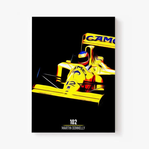 Affiche ou Tableau Lotus 102 Martin Donnelly Formule 1