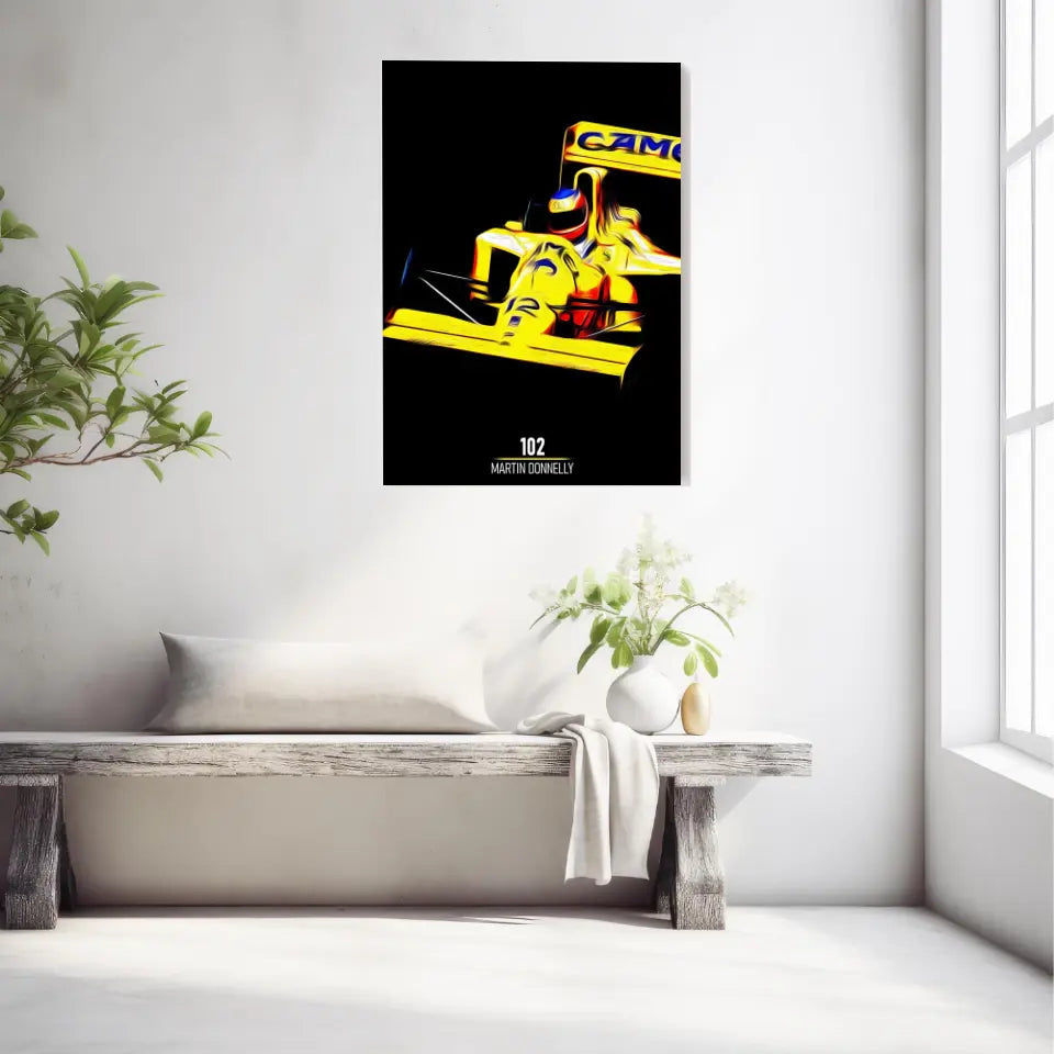 Affiche ou Tableau Lotus 102 Martin Donnelly Formule 1