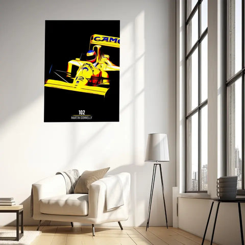 Affiche ou Tableau Lotus 102 Martin Donnelly Formule 1