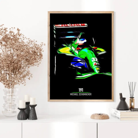 Affiche ou Tableau Jordan 191 Michael Schumacher Formule 1