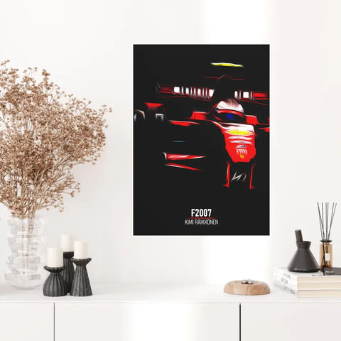 Affiche ou Tableau Ferrari F2007 Kimi Räikkönen Formule 1