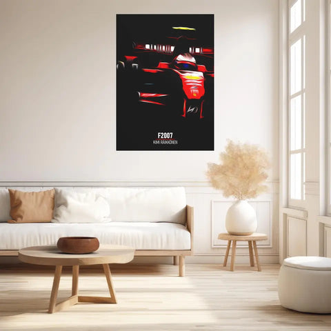 Affiche ou Tableau Ferrari F2007 Kimi Räikkönen Formule 1