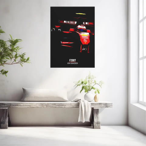 Affiche ou Tableau Ferrari F2007 Kimi Räikkönen Formule 1