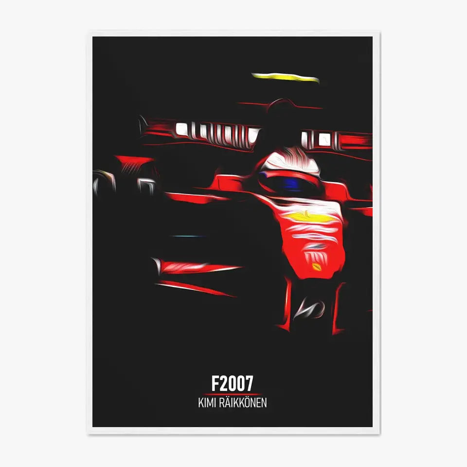 Affiche ou Tableau Ferrari F2007 Kimi Räikkönen Formule 1