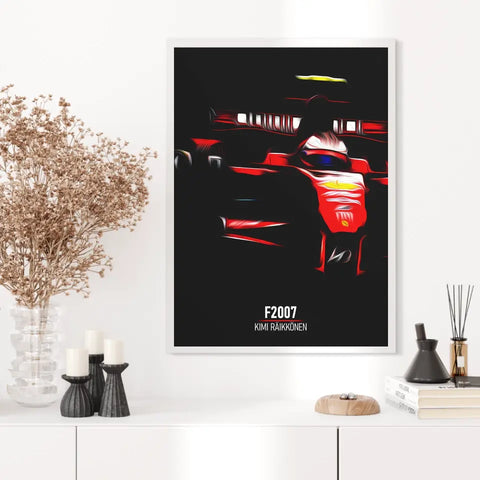 Affiche ou Tableau Ferrari F2007 Kimi Räikkönen Formule 1