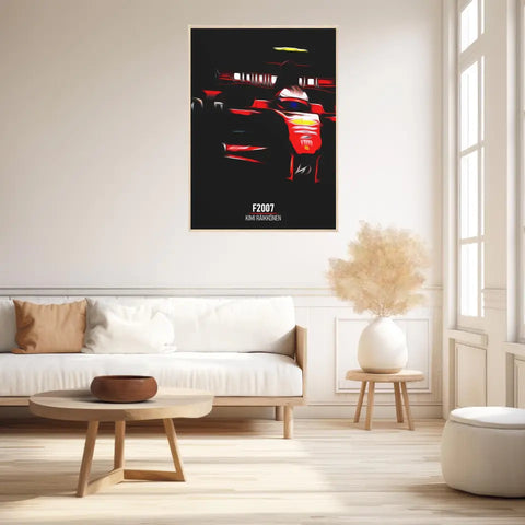 Affiche ou Tableau Ferrari F2007 Kimi Räikkönen Formule 1