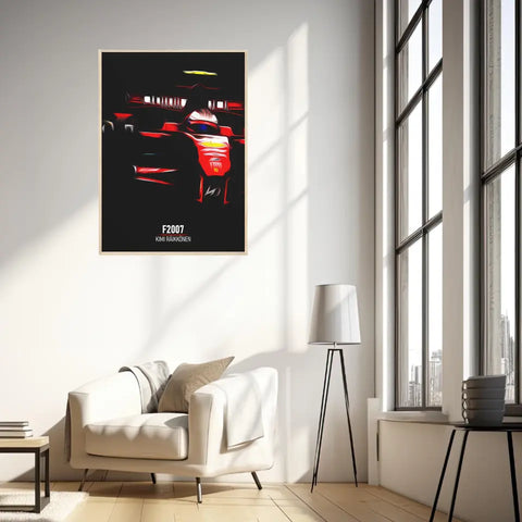 Affiche ou Tableau Ferrari F2007 Kimi Räikkönen Formule 1