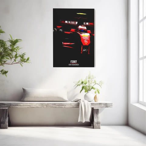 Affiche ou Tableau Ferrari F2007 Kimi Räikkönen Formule 1