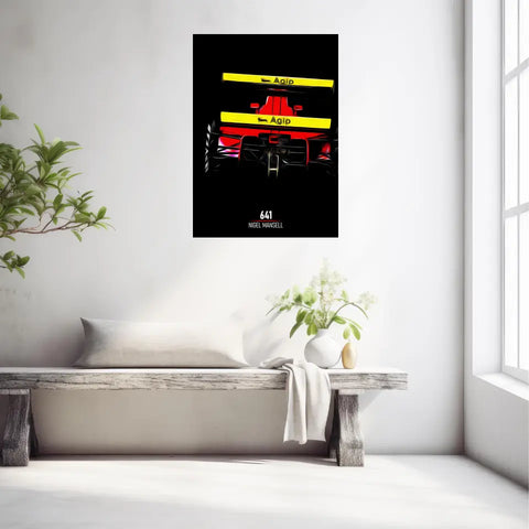 Affiche ou Tableau Ferrari 641 Nigel Mansel Formule 1