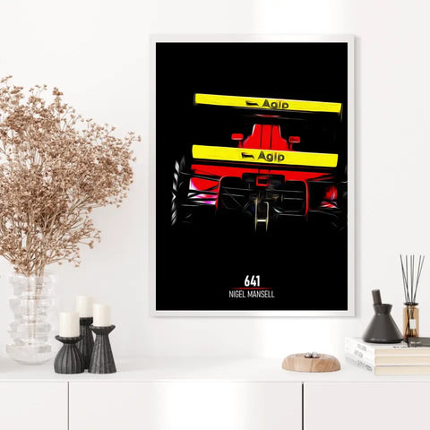 Affiche ou Tableau Ferrari 641 Nigel Mansel Formule 1