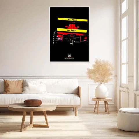 Affiche ou Tableau Ferrari 641 Nigel Mansel Formule 1