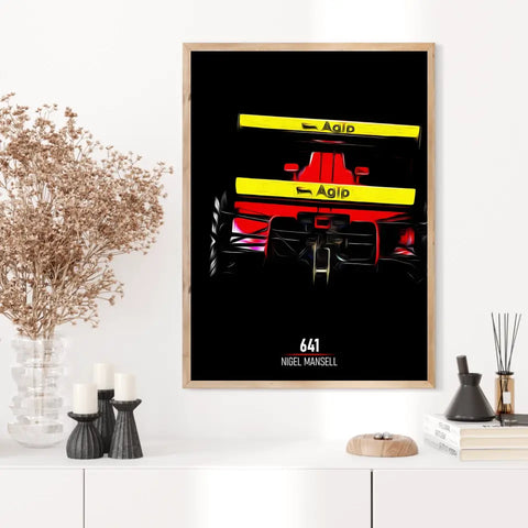 Affiche ou Tableau Ferrari 641 Nigel Mansel Formule 1