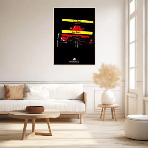 Affiche ou Tableau Ferrari 641 Nigel Mansel Formule 1