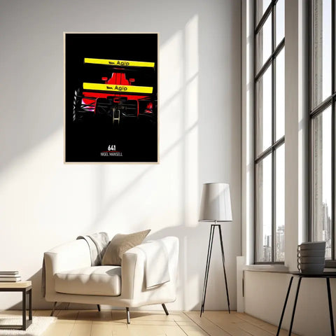 Affiche ou Tableau Ferrari 641 Nigel Mansel Formule 1