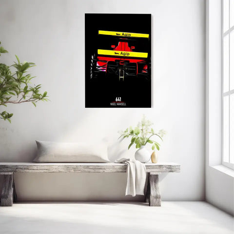 Affiche ou Tableau Ferrari 641 Nigel Mansel Formule 1