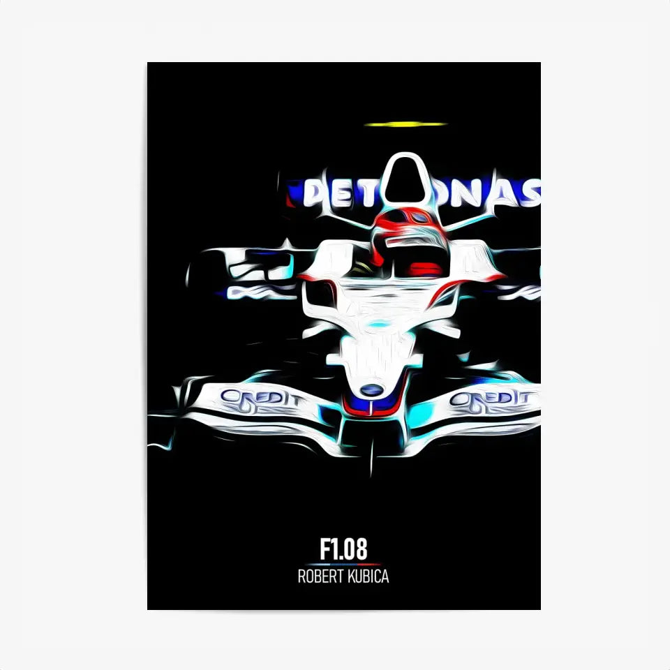 Affiche ou Tableau BMW Sauber F1.08 Robert Kubica Formule 1