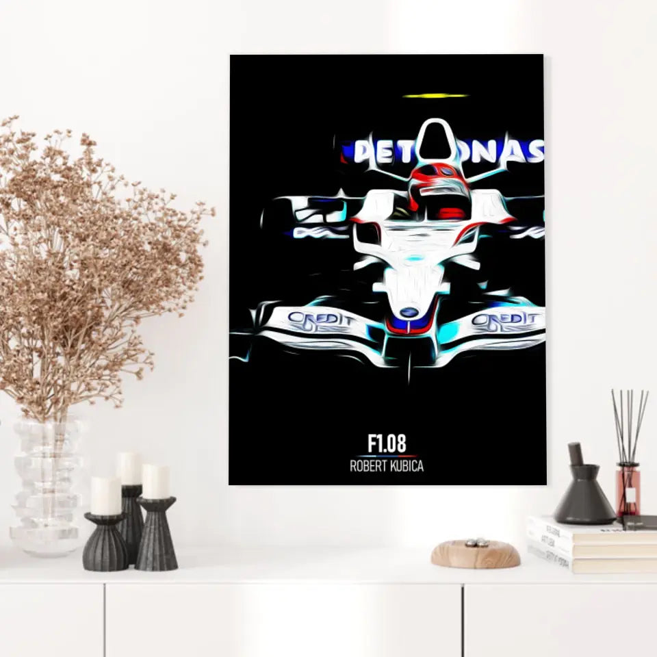 Affiche ou Tableau BMW Sauber F1.08 Robert Kubica Formule 1