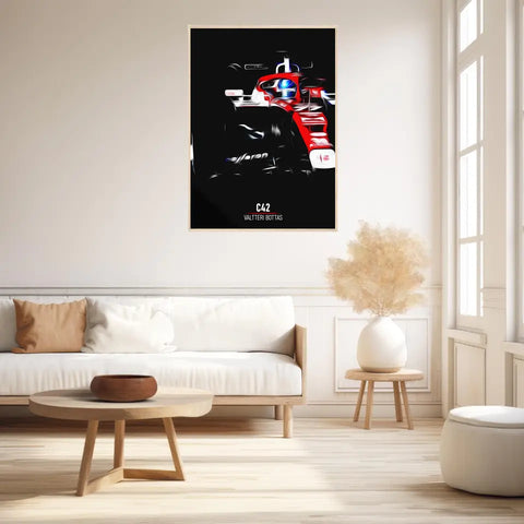 Affiche ou Tableau Alfa Romeo C42 Valtteri Bottas Formule 1