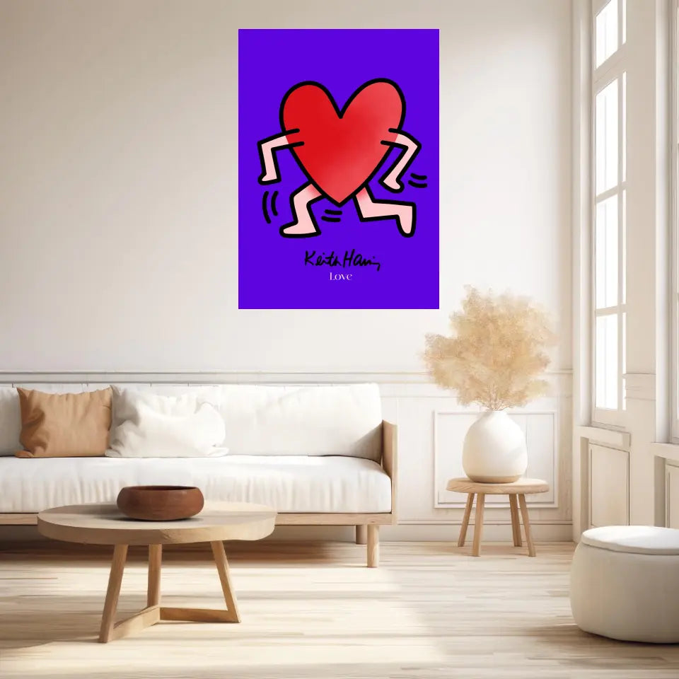 Affiche et Tableau Moderne Keith Haring Love