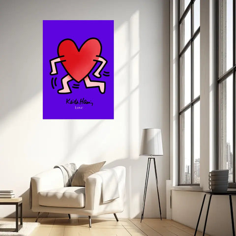 Affiche et Tableau Moderne Keith Haring Love