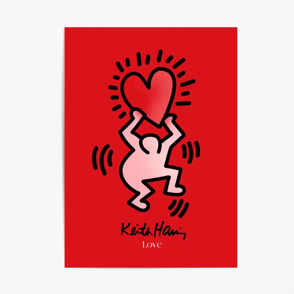 Affiche et Tableau Moderne Keith Haring I Love You