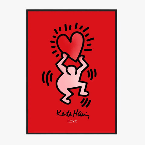 Affiche et Tableau Moderne Keith Haring I Love You