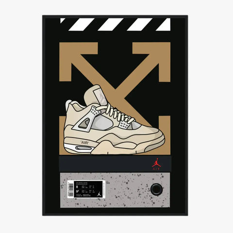 Affiche et Tableau Moderne Sneakers Nike Air Jordan 4 retro