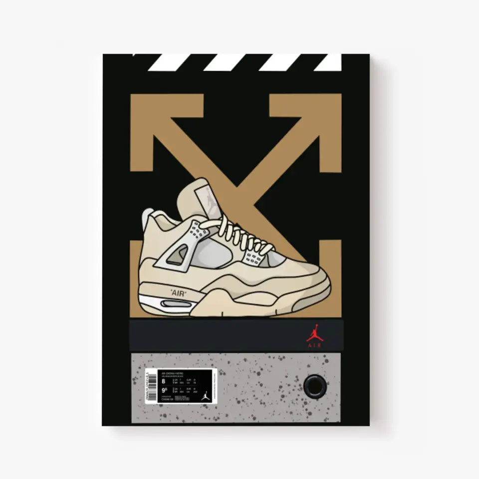 Affiche et Tableau Moderne Sneakers Nike Air Jordan 4 retro