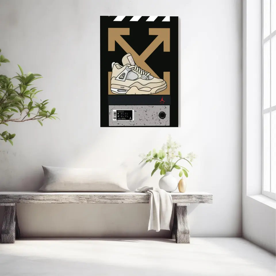 Affiche et Tableau Moderne Sneakers Nike Air Jordan 4 retro