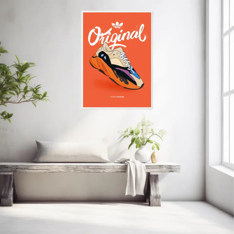 Affiche et Tableau Moderne Sneakers Adidas Yeezy Boost 700 enflame amber