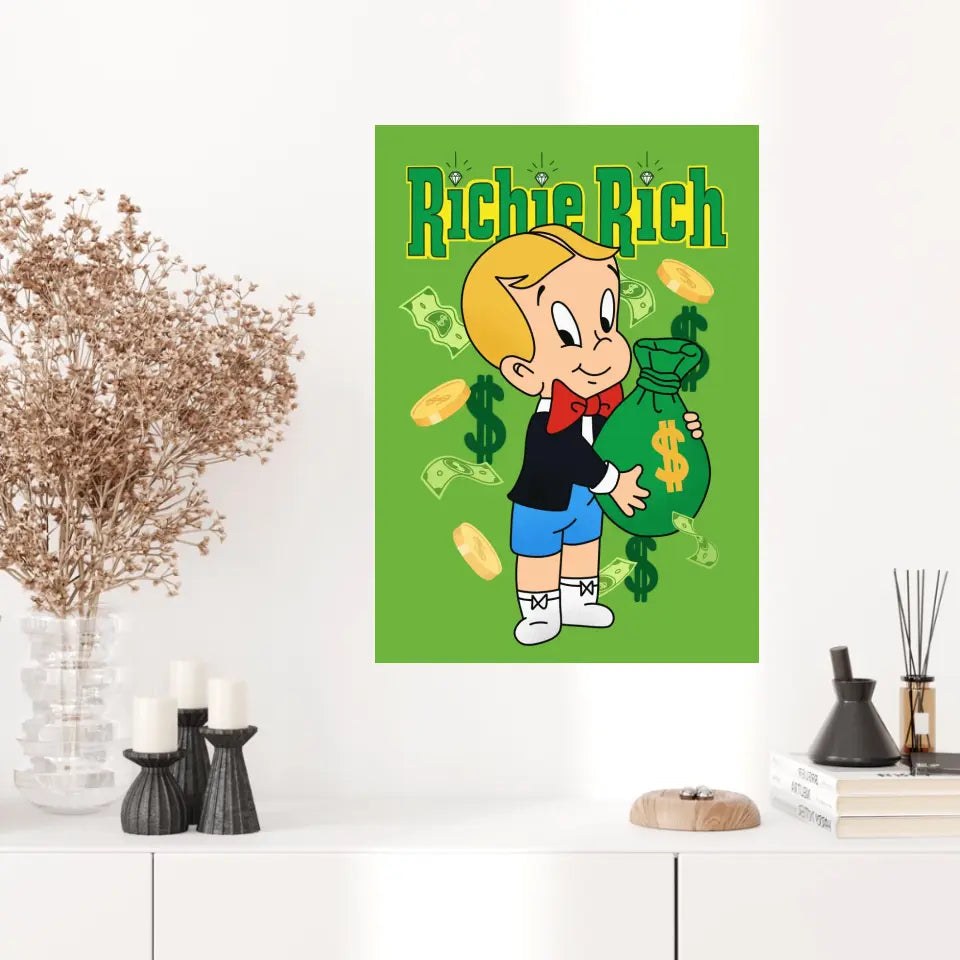 Affiche et Tableau Moderne Richie Rich dollars