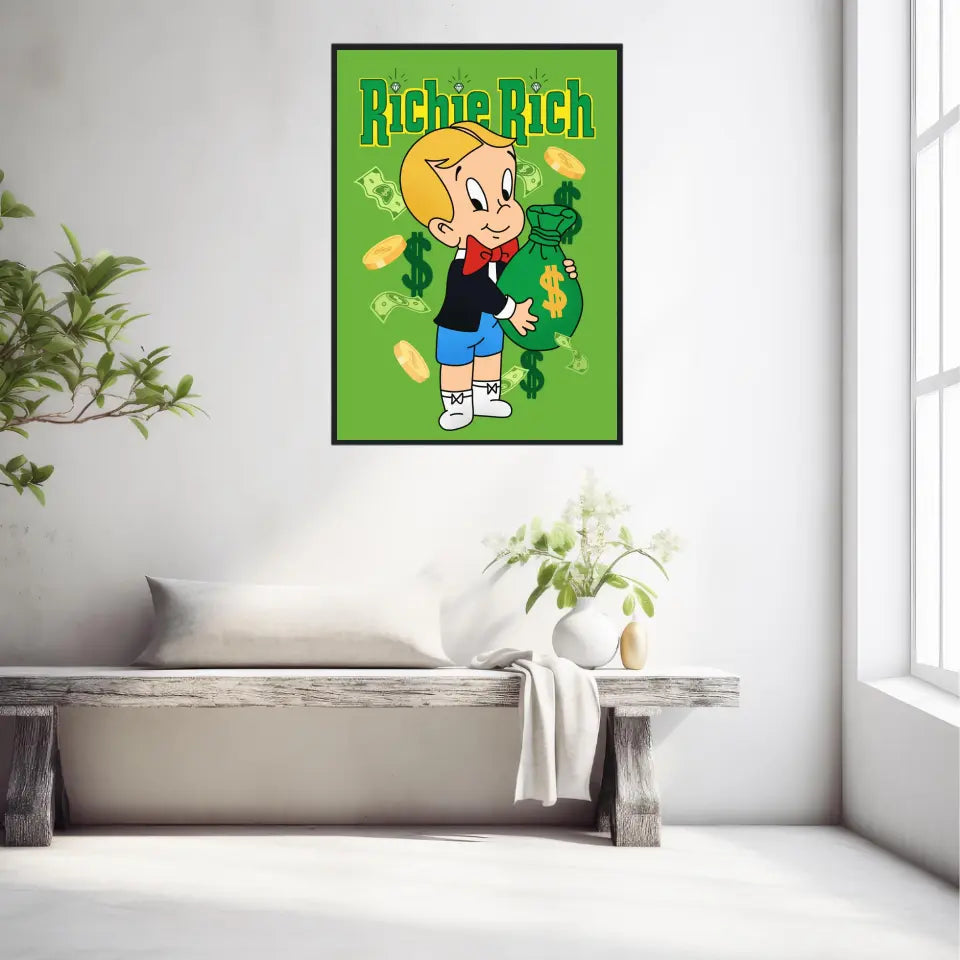 Affiche et Tableau Moderne Richie Rich dollars