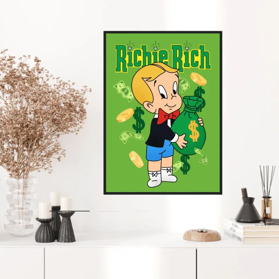 Affiche et Tableau Moderne Richie Rich dollars