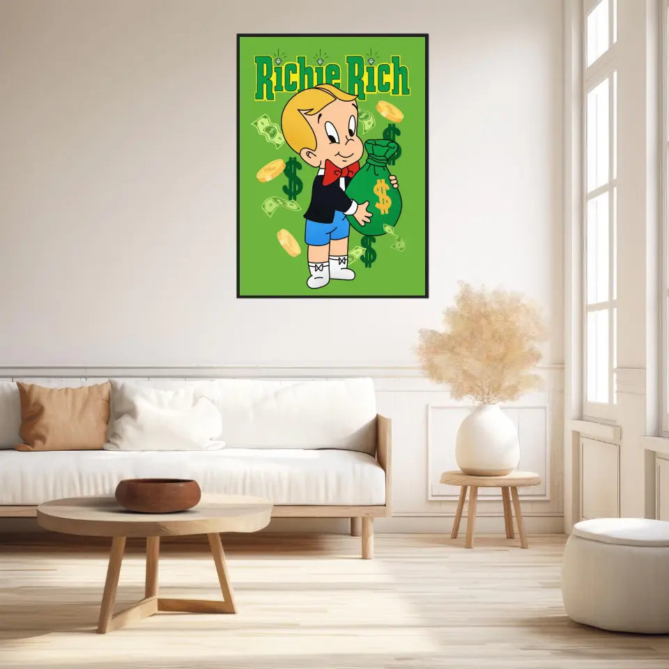 Affiche et Tableau Moderne Richie Rich dollars