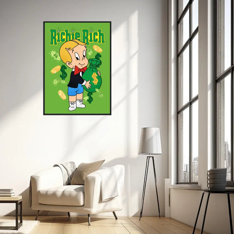 Affiche et Tableau Moderne Richie Rich dollars