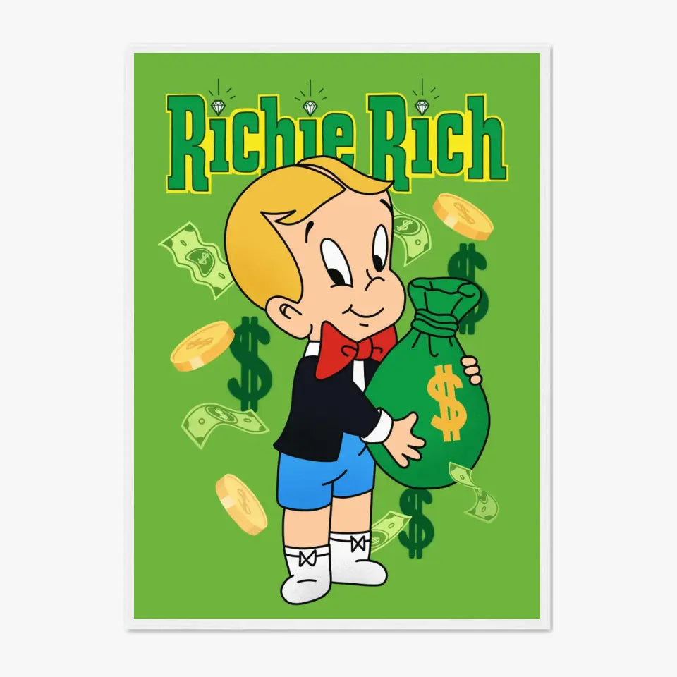 Affiche et Tableau Moderne Richie Rich dollars