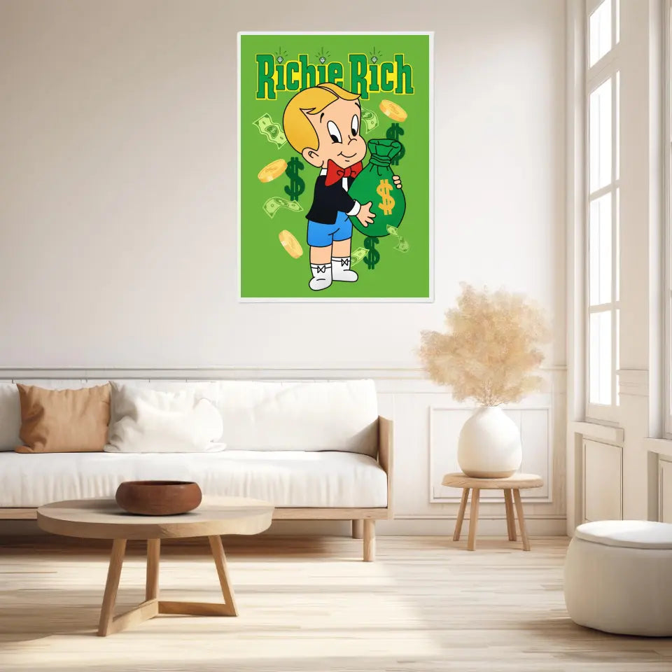 Affiche et Tableau Moderne Richie Rich dollars