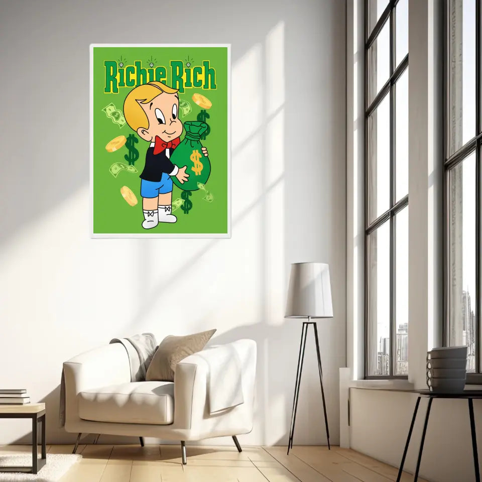 Affiche et Tableau Moderne Richie Rich dollars