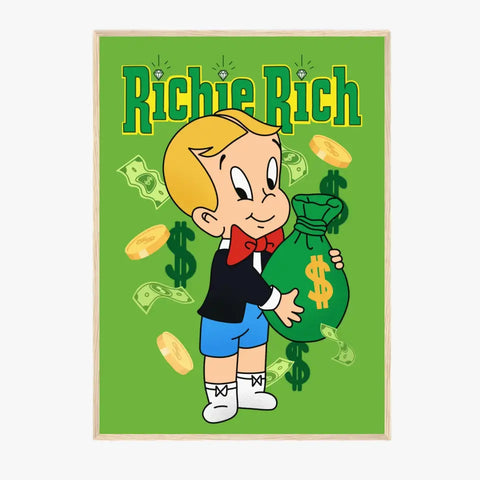 Affiche et Tableau Moderne Richie Rich dollars