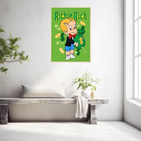 Affiche et Tableau Moderne Richie Rich dollars